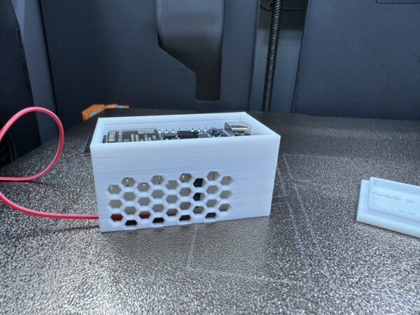 White ESP32-C6 DevKitC-1 V1.2 modular case with board installed