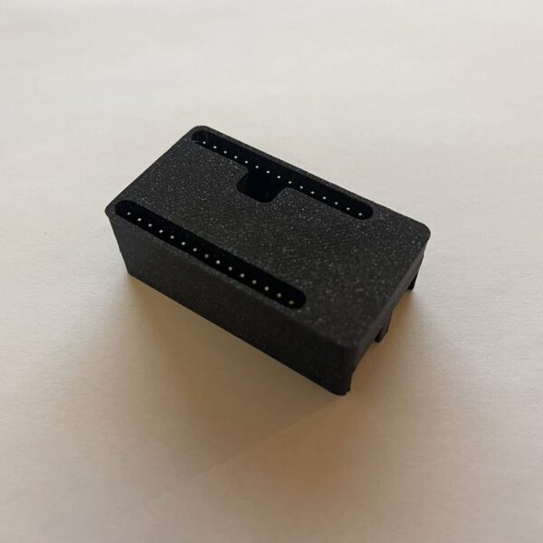 ESP32-C6 DevKitM-1 case underside with GPIO header openings and removable lid
