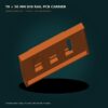 70 × 50 mm DIN Rail PCB Carrier — Edge-Slot Holder product view 3