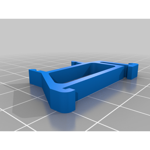 Nelstaar public-domain DIN rail PCB holder source concept rendered on a build plate