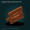 Universal DIN Rail Snap-Mount Plate — 67 × 44.5 mm Pattern product view 3