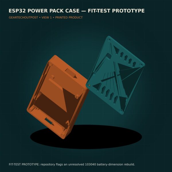 ESP32 Power Pack Case — DevKitC Fit-Test Prototype product view 1
