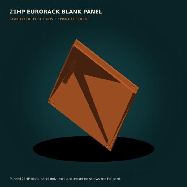 21HP Eurorack Blank Panel — Printed Modular Synth Filler product view 1