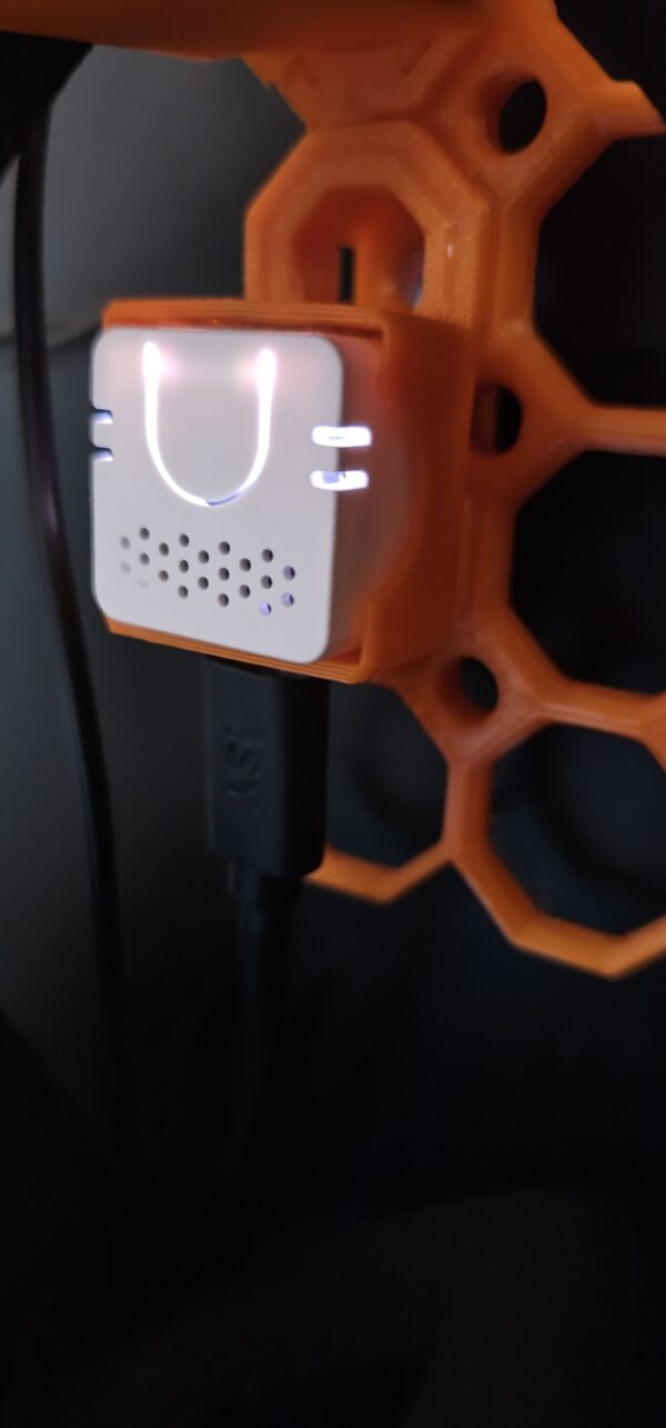 M5Stack ATOM Echo protective case with Multiboard mounting clip