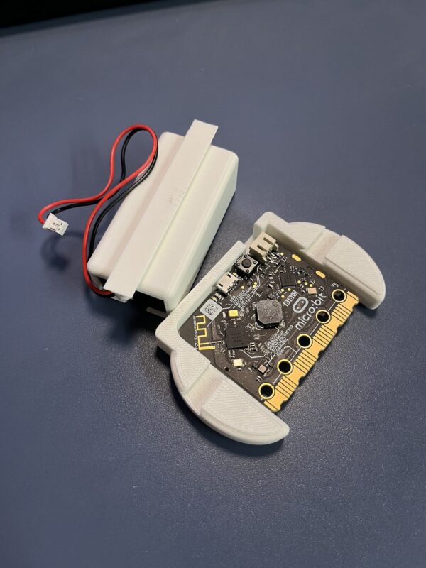 BBC micro:bit V2 controller case with detachable AAA battery holder