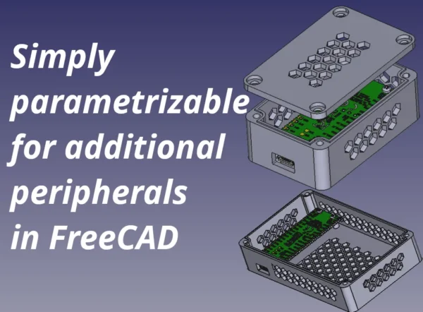 Raspberry Pi Pico 2 W Parametric I/O Enclosure