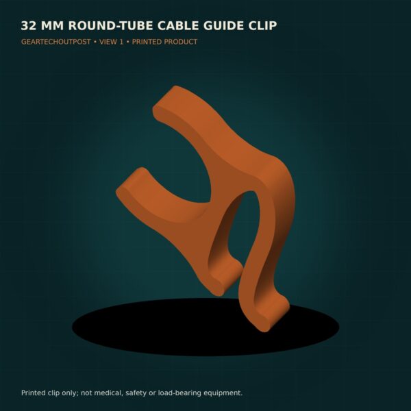 32 mm Round-Tube Cable Guide Clip product view 1