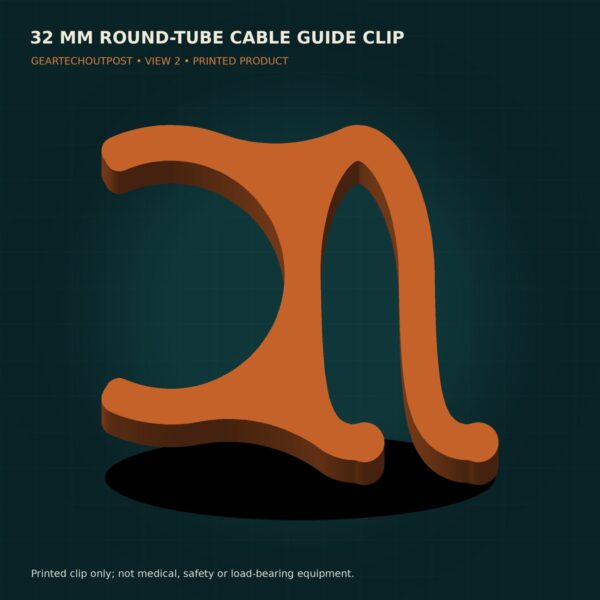 32 mm Round-Tube Cable Guide Clip product view 2