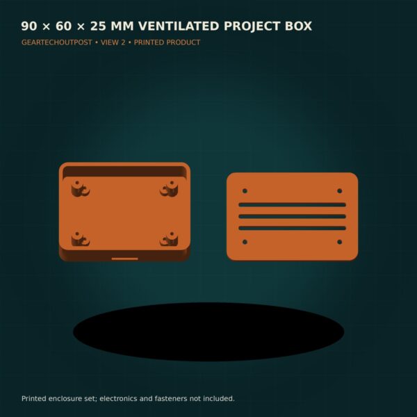 90 × 60 × 25 mm Ventilated Electronics Project Box product view 2