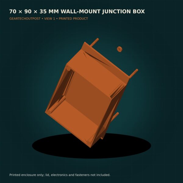 70 × 90 × 35 mm Open-Top Wall-Mount Electronics Box product view 1